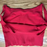 TJ Maxx Red Ribbed Crop Top Photo 2