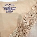 Spanx Hide & Sleek Lace Trim V Neck Cami Top Women's Medium Tan Slimming Layer Photo 4