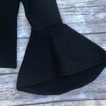 Eliza J Black Bell Sleeve Top Keyhole Shirt Photo 9