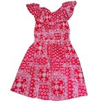 Faded Glory  Women Large Eyelet Bandana Patchwork Paisley Off The Shoulder Rodeo Photo 7