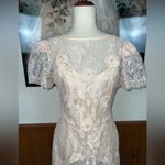 Alfred Angelo Beautiful Vintage 1980s Erika’s Place by Alfredo Angelo Pink Lace Dress! Photo 2
