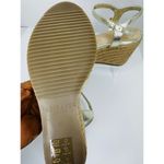 Ted Baker  Classic espadrille Gold Carda Heel Wedge Sandal sz 39 Photo 8