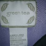 Green Tea M Yoga Athletic Zip Front Warm Up Purple Mesh Lined Jacket Size M Photo 3