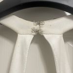 Blondie Nites by Stacy Sklar Prom Dress White tulle halter VNeck bead gown Sz 13 Photo 7