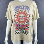 Volcom  My Guys Oversized T-Shirt Women's One Size‎ Sun Print Crew Neck Cotton Photo 0