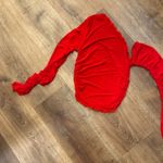 Red mesh long sleeve shirt Photo 3