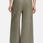 Ella Moss  linen blend green wide leg pants elastic waist size 3X A1 Photo 2