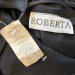 Vintage Roberta Size S Beaded Maxi Dress Formal Evening Prom Strappy Black Photo 4