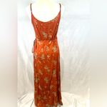 Somedays Lovin rust burnt orange true wrap dress size large Photo 6