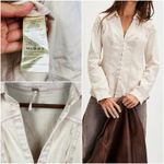 Free People  Women’s Denim Light Pink Wash Snap Front Shaped Western Jacket Sz S Photo 5