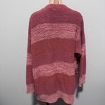 Free People  Southport Beach Cardigan Sweater Pink Stripe Boho XS Photo 2