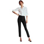 Boden USA Boden - Highgate Ponte Classic Black Trousers Pants Sz US 12R (UK 16R) Photo 1