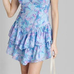 Wild Fable Women's Sleeveless Tiered Jacquard Fit & Flare Dress SIZE M Photo 0