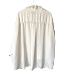Sleeper  Cream Off White Button Down Pajama Top One size o/s Photo 3