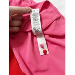 ASOS NWT ‎ Color Block Twist Front Long Sleeve Blouse Top Red Pink Womens Size 14 Photo 4