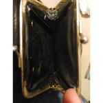 Metro Crossbody Travel Bag Black Kiss Lock Coin Pouch Vintage Medium Size Photo 2