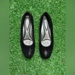 Trotters Lauren Black Suede Herringbone Pattern Women's 6.5 Wedge Heel Comfort Photo 1