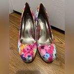 Madden Girl Pink and Blue Peep-Toe Heels size 9 Photo 1