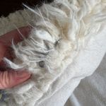 Free People  womens cream shaggy faux fur winter Jacket w hood size XS Photo 9