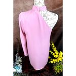 Three Eighty Two Ally One Shoulder Slit Sleeve Choker Dress Photo 8