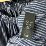 Rag and Bone  Mimi navy striped over the shoulder top blouse Photo 3