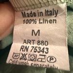 Terzo Millennio 100% Linen Blouse – Made in Italy – Sage Green – Size M Size M Photo 5