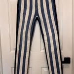Current/Elliott Current/Elliot High-Waist Stiletto Striped Jeans Photo 0