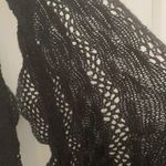 FINAL MARKDOWN Ruffled crocheted look infinity scarf Black Photo 1