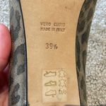 Taryn Rose  Pewter Metallic Leopard Open Toe Heels Photo 9