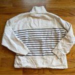 Madewell  cream and navy blue pullover sweatshirt size medium Photo 1