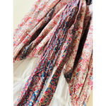 Haute Hippie Maxi Dress Boho Flutter Sleeve Cotton Flounce Hem Floral Sz 12 Photo 2