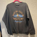 Unsalted Coast Roast ‘Em Toast ‘‘Em Grey Crewneck Woman’s Size Large Gray Photo 0