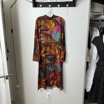 Farm Rio  Leopards Jungle Long Sleeve Dress Small NWOT Photo 5