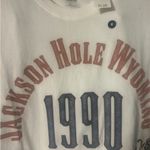 Hollister  Jackson Hole Wyoming White Short Sleeve Tee Vintage Style size M NWT Photo 1