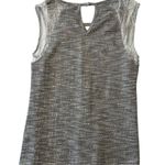 Pixley Womens S Harold Lace Detail Knit Top Light Gray Casual Summer Lightweight Photo 2