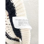 ZARA  Black White Knit Striped Wide Leg Pants Size Small High Rise Stretch Beach Photo 6