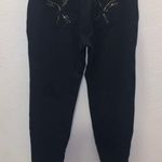 Joyous Maternity Over The Belly Black Sequined Stretchy Capri Jegging Jeans Photo 6