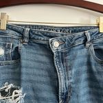American Eagle  Mom Ripped Straight Jeans Blue Size 16 Photo 3