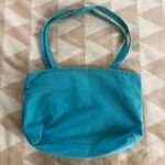 Handmade Woven Ribbon Handbag Purse Satchel Fully Lined Lightweight Teal & Blue Photo 1