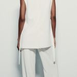 ZARA blazer vest coat cream waistcoat with vents Photo 14