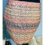 Lovposh Women’s  Multicolored Skirt SzS Boho Fully Lined Zip Closure Gold Sequins Photo 7