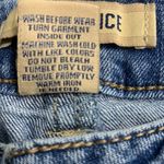 Blue Spice Distressed Mid Rise Tapered Leg Light Wash Jeans Size 3 Photo 9