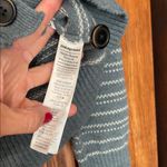 Patagonia  Gray and White Striped Knit cardigan small Photo 3