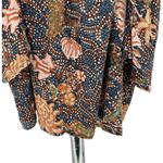 Madewell  Silk Cold Shoulder Tie Tassel Straps Sea Floral Crop Top size Large Photo 3