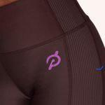 Peloton  Women's Brown High-Waisted Shorts Brown Size XL Photo 2