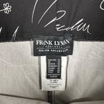 Frank Lyman Womens 12 Black Script Graffiti Writing Trouser Pant 226302 Photo 6