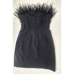 Sam Edelman Black Feather Top Strapless Mini Dress Women's Size 6 Photo 12