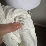 Blu Pepper White Relaxed Beachy Oversized Crinkle Button Down Blouse Women’s S Photo 4