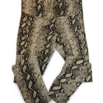 Love Streak  Snake Print Leggings Size L High Rise Stretch Pull-On Pants Photo 0