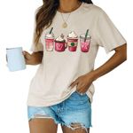 Women's valentine day coffee Print T Photo 0